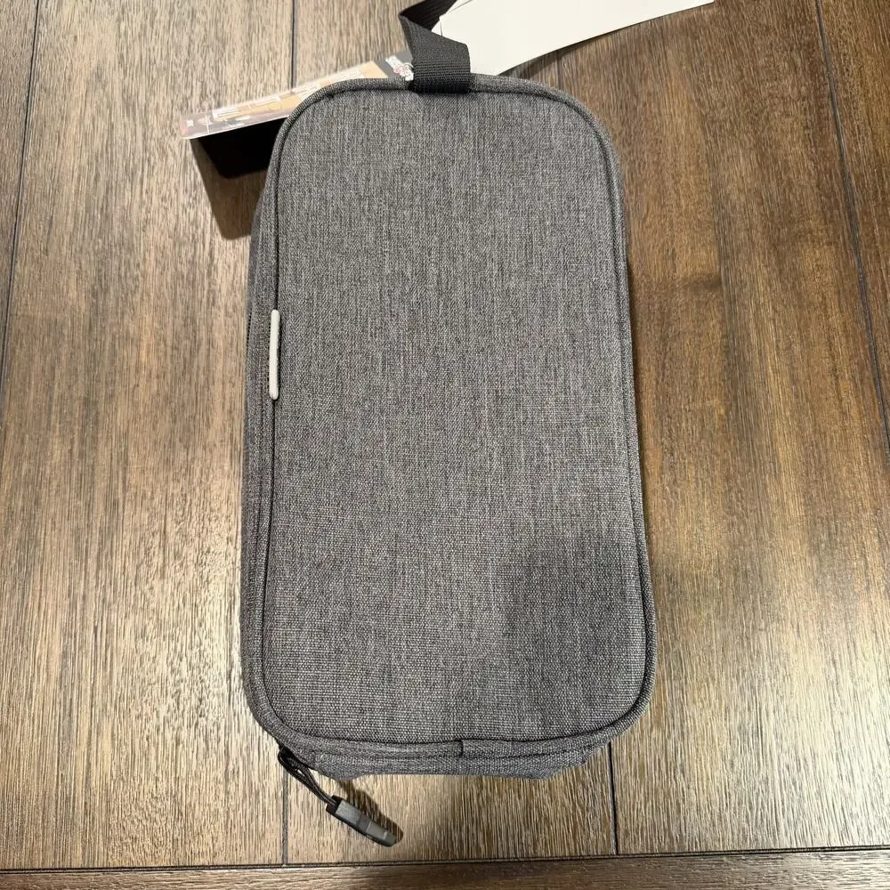 SWISS + GEAR Toiletries Convertible Hanging Hook Bag Heather Gray 11''x 6''x 3''